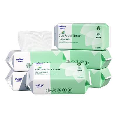 unifree一次性洗脸巾加大加厚洗脸卸妆洁面巾婴儿宝宝洁面擦脸巾