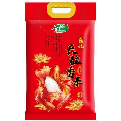 25年新米十月稻田东北长粒香大米5kg东北粳米劲道有嚼劲真空包装