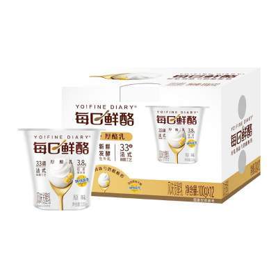 每日鲜酪低温酸奶原味风味生牛乳发酵益生菌营养酸牛奶礼盒装