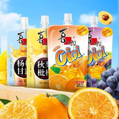 喜之郎CiCi果汁果冻爽吸的果冻可吸果冻秋梨枇杷杨枝甘露150g