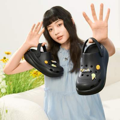 【聚划算】圣代361洞洞鞋女鞋2025夏季透气新款休闲拖鞋厚底运动鞋潮流凉拖