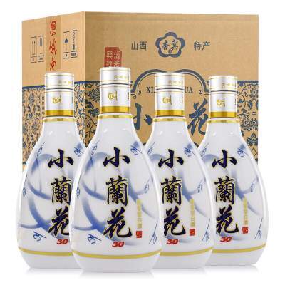 杏宾 山西杏花村小兰花53度清香型白酒 500mL*4瓶