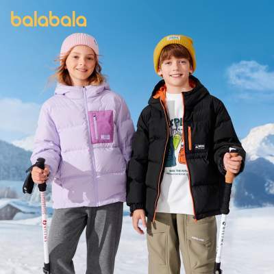 【聚划算】巴拉巴拉童装儿童羽绒服男童女童宝宝冬季户外加厚保暖外套上衣潮