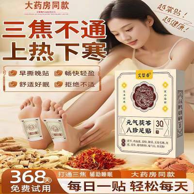 XOERMIOY元气茯苓八珍足贴30贴 x2盒