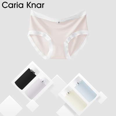 Caria Knar新款高弹中腰宽边包臀内裤女100%纯棉裆布三角短裤女6
