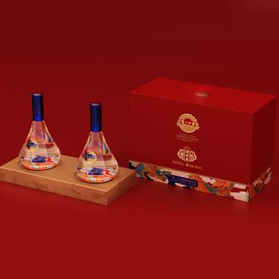 泸州老窖定制酒龙凤銮52度浓香型白酒500ml*2瓶礼盒装