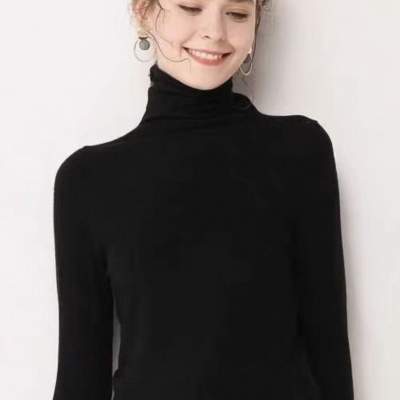 第二件0元 秋冬保暖针织衫女V领长袖毛衣打底衫百搭上衣不起AK6