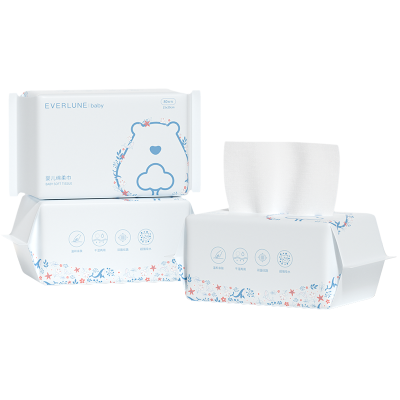 EVERLUNE爱维伦婴儿绵柔巾大人宝宝洁面巾洗脸巾超柔加大加厚吸水