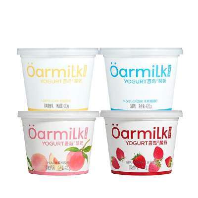 【聚划算】Oarmilk吾岛大桶酸奶无蔗糖低糖果味酸奶无添加剂组合生牛乳发酵