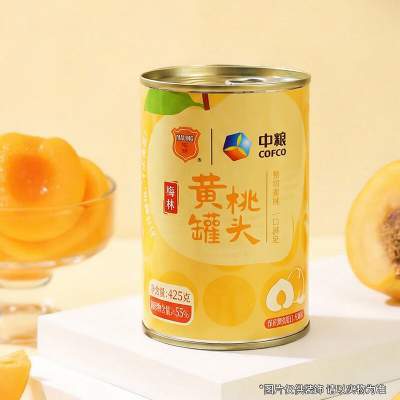 梅林 水果罐头黄桃罐头 425g*3罐