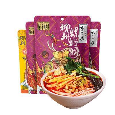李子柒螺蛳粉柳州螺狮粉2袋爆椒酸笋280g2袋255g广西米粉粉丝速食