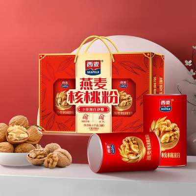 【年货礼盒】西麦燕麦片礼盒1kg中老年营养麦片过年送长辈健康礼