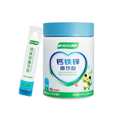 【韩国研究院研发】HESO海朔钙铁锌直饮包添加DHA维生素益生元1链